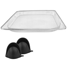 Panier de friteuse à Air, panier de four antiadhésif, gants de