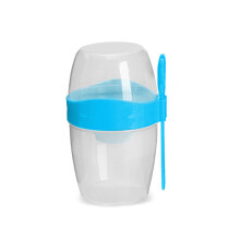 Contenants en plastique sans BPA pour le petit-déjeuner à emporter, gobelets alimentaires réutilisables et lavables au lave-vaisselle avec