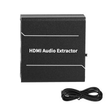 Estrattore audio HDMI, convertitore da HDMI 4K a HDMI, uscita audio digitale, plug and play, ampia compatibilità, supporto colori profondi, buona