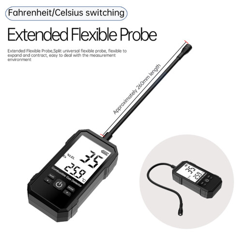 Universele flexibele sonde koolmonoxidedetector Brandbaar 1