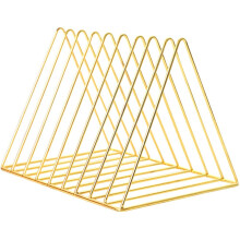 Organizador de Arquivos Triangular Moderno, Estante Multifuncional com 9 Compartimentos para Sala de Estar, Escritório e Estudo, Otimizando o