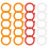 20x Silicone Jar Gaskets Replace Airtight Rubber Rings 1