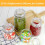 20x Silicone Jar Gaskets Replace Airtight Rubber Rings 7