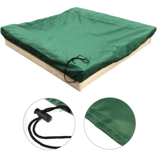 Sandpit Cover, Square Waterproof Oxford Fabric Dust Proof Protection with Drawstring Ref: 5221 1