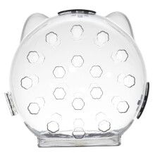 Transparent Cat Helmet for Grooming with Breathable Holes, AntiBite Headwear for Cats Over 5 kg