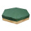 Hexagonal Oxford Fabric Sandpit Cover Drawstring Waterproof Shelter Green Ref: 1205 1