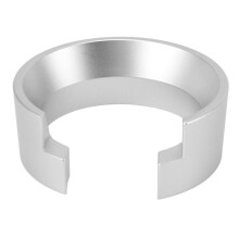 Embudo dosificador de aluminio para espresso. Anillos dosificadores de polvo. Evita desorden y desperdicio. Fácil de limpiar. Herramienta