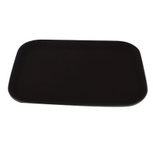 Plateau rectangulaire antidérapant à surface texturée, matériau durable avec bords résistants et surélevés, pour une manipulation sécurisée