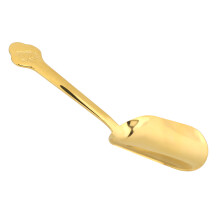 Creatief vormgegeven mini-koffielepel, multifunctionele lepel voor losse thee, koffiebonen, droogvoer en snoep (roestvrij staal, elegante eetervaring)