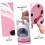 Battery Operated Pencil Sharpener, Electric Pencil Sharpener, Automatic Pencil Sharpener, Plastic Pink Stationery Sharpener 2