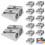 12Piece Pencil Sharpener Set, Double Hole Metal Sharpener for Makeup, Lips, Eyeliner 1