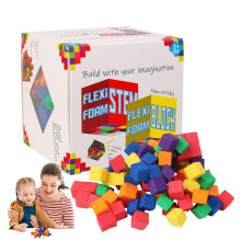 Soft stacking blocks, foam blocks for early learning, sensory play, cube construction, soft and safe