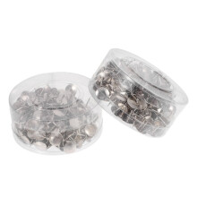 2 pieces flat head push pins for memories, cards, and DIY projects, durable and reusable, silver color.