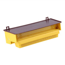 Pollen Trap, Beekeeping Pollen Trap Made of Plastic, Yellow, Removable Yellow Plastic Pollen Trap with Ventilated Pollen Trap, Beekeeping Tool