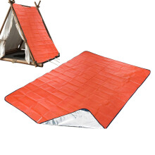 Blanket, Thermal Blanket Portable Backpack Blanket Outdoor Equipment, Portable Reflective Tarpaulin for Car Travel, 59 x 82 Inches