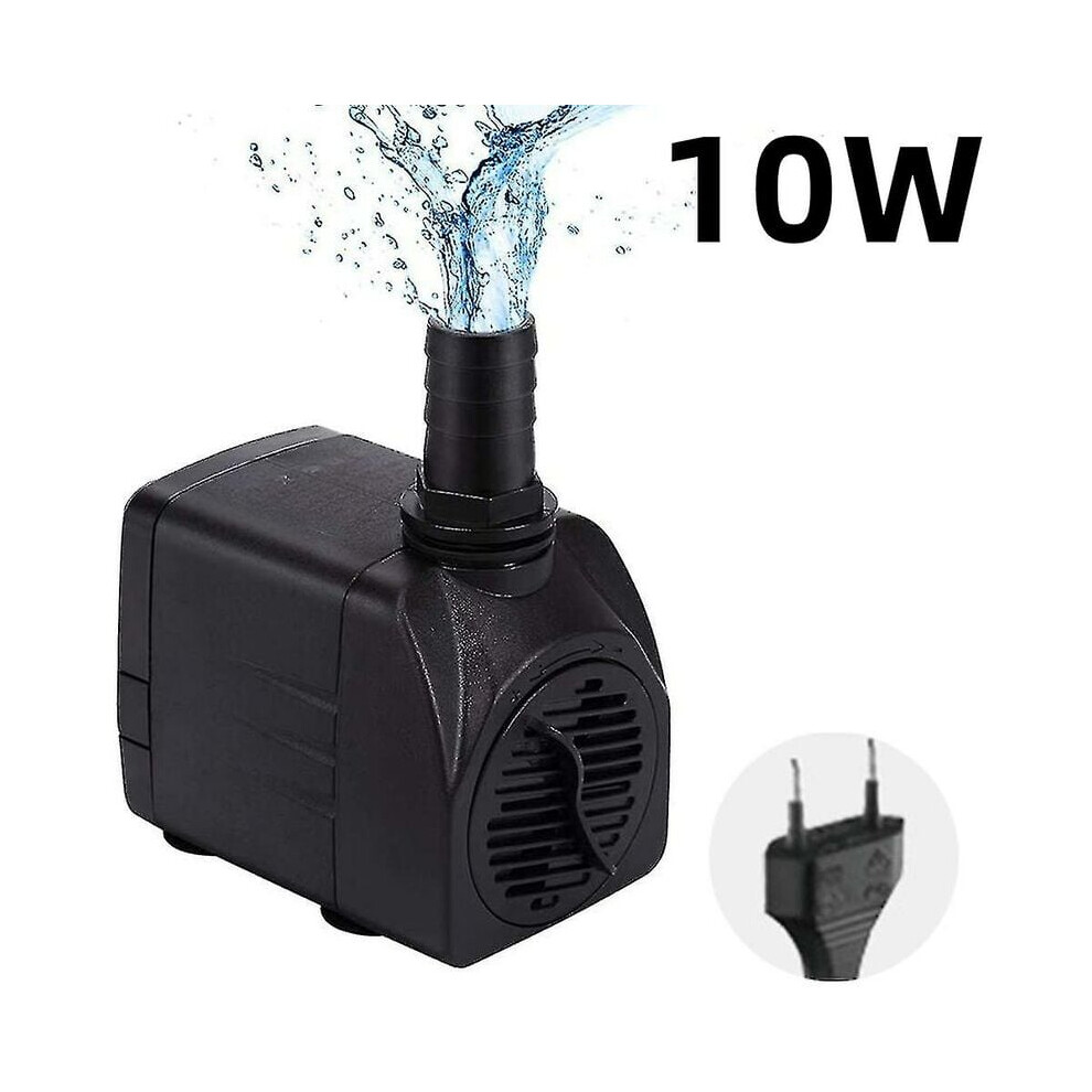 Detachable & Cleanable Submersible Pump, Easy To Use Ultra Quiet Fountain Pump W/ Adjustable Flow Rate 4 Aquariums, Ponds, Water Gardens & Hydroponics 9139052744462