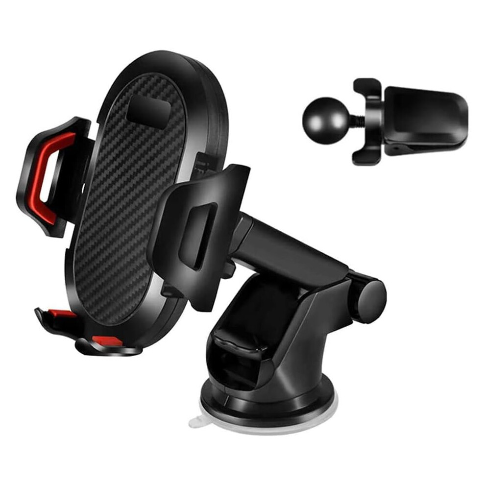 Automobile Cell Phone Mount, Universal Vacuum Silicone Rubber Cradle 4 Dashboard Windshield Vent, Easy Operation 3-In-1 Car Mount 4 All Smartphones 9139052730854