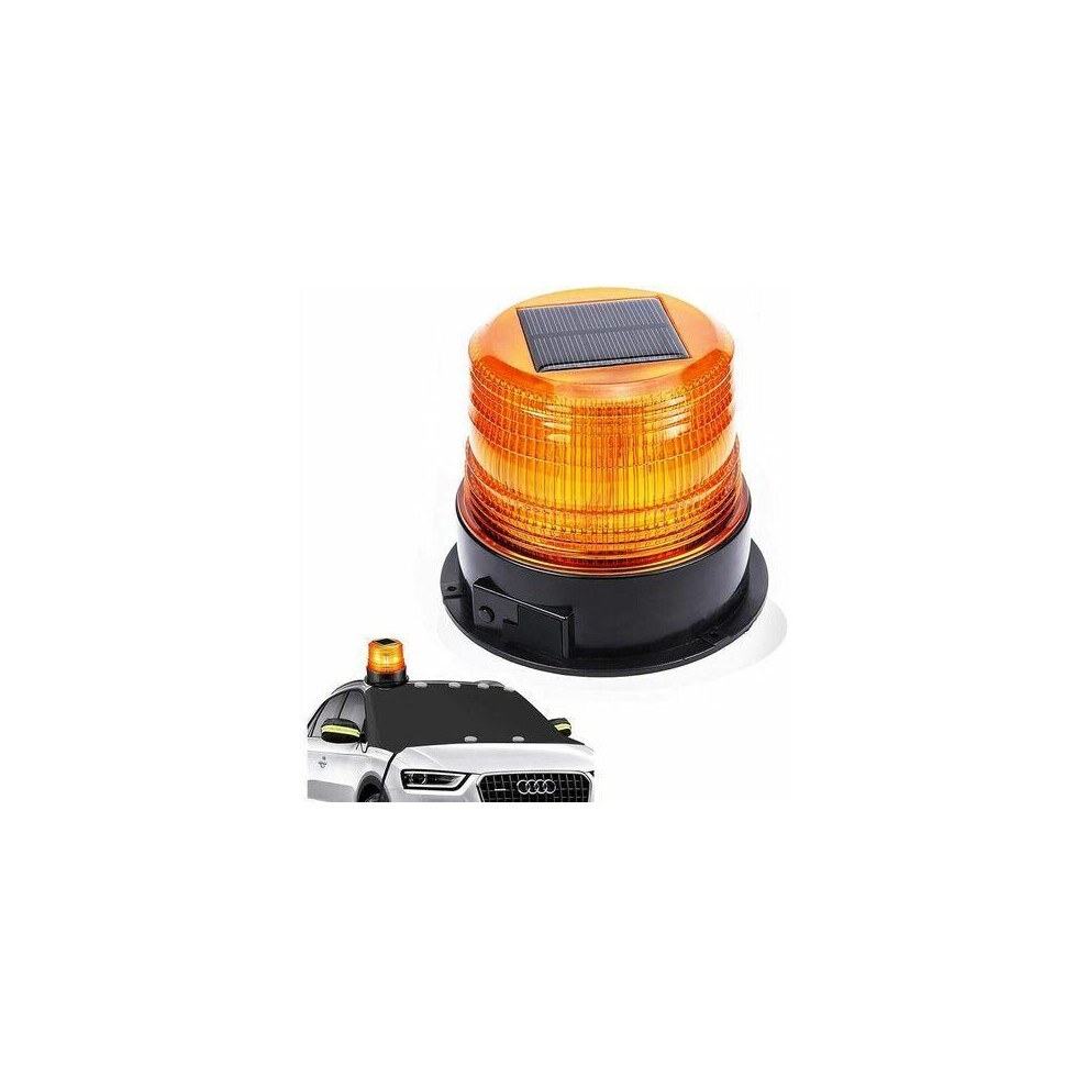 Construction Vehicle Warning Emergency Use Wireless Installation Durable Abs Material Solar/Usb Rechargeable Beacon 4 Forklifts Light 9139052731165