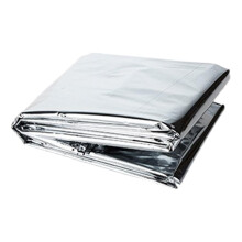 Emergency Thermal Blanket, Waterproof Survival Rug, Doublesided Silver 160x210cm