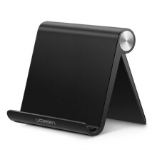 Justerbar, foldbar stativ til mobile enheder, vidvinkelstativ sikrer stabilitet, mens du slipper af, afslappende hænder, kompakt design.