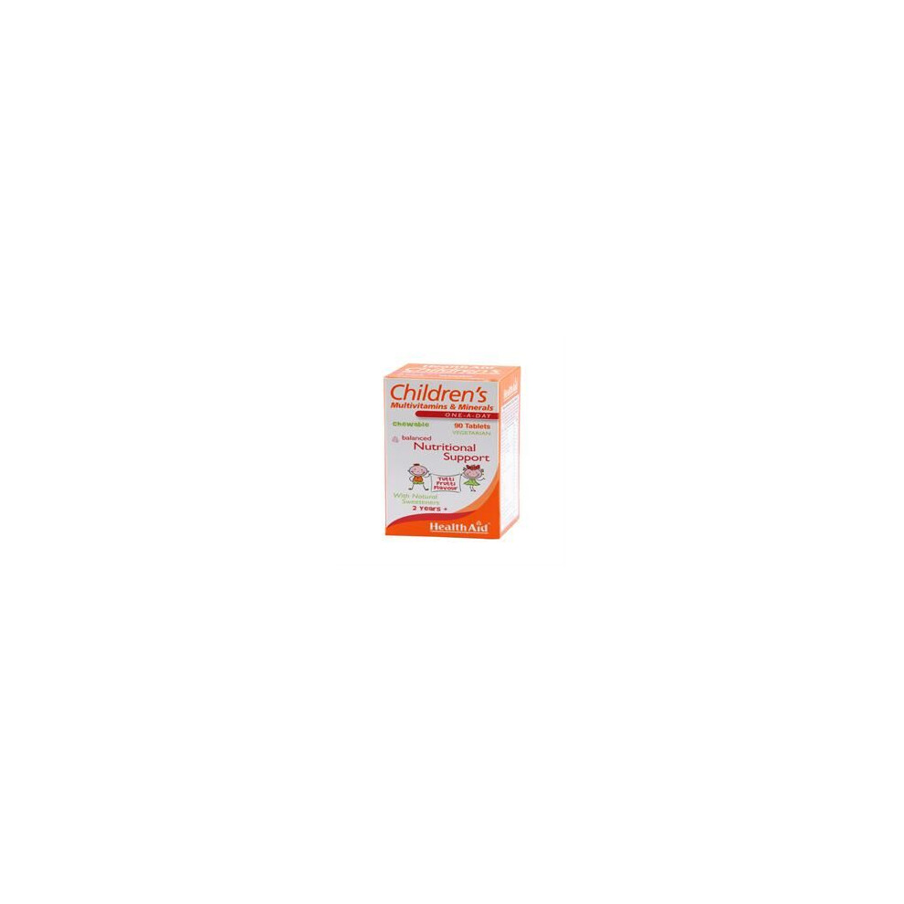 Healthaid Health Aid Children's Multivitamin + Minerals, Chewable (Tutti-Fruity Flavour), 90 Tablets