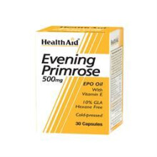 Health Aid Evening Primrose Oil 500mg + Vitamin E, 30 caps