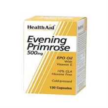 Health Aid Evening Primrose Oil 500mg + Vitamin E, 120 caps