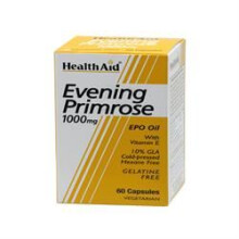 Health Aid Evening Primrose Oil 1000mg + Vitamin E, 60 Capsules