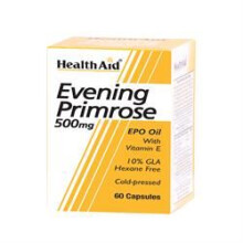 Health Aid Evening Primrose Oil 500mg + Vitamin E, 60 Capsules