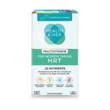 Health & Her Multivitamin for Women Taking Hormone Replacement Therapy (HRT) - Supplements for Women - Nutrition and Wellbeing Support - 1 Month