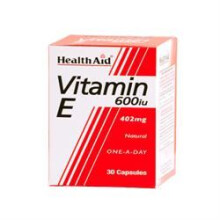 Health Aid Vitamin E 600iu Natural, 30 Capsules