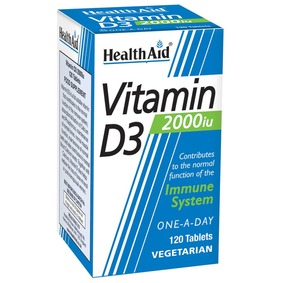 Healthaid Vitamin D3 2000Iu New-120 Tablet