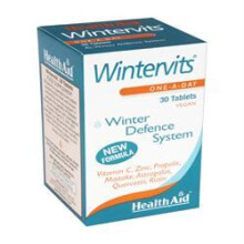 HealthAid Wintervits - Vitamin C, Zinc, Maitake - 30 Vegan Tablets