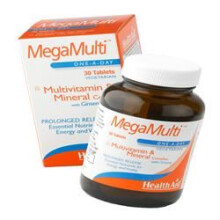 Health Aid Mega-Multi's (with Ginseng), 30 Tablets