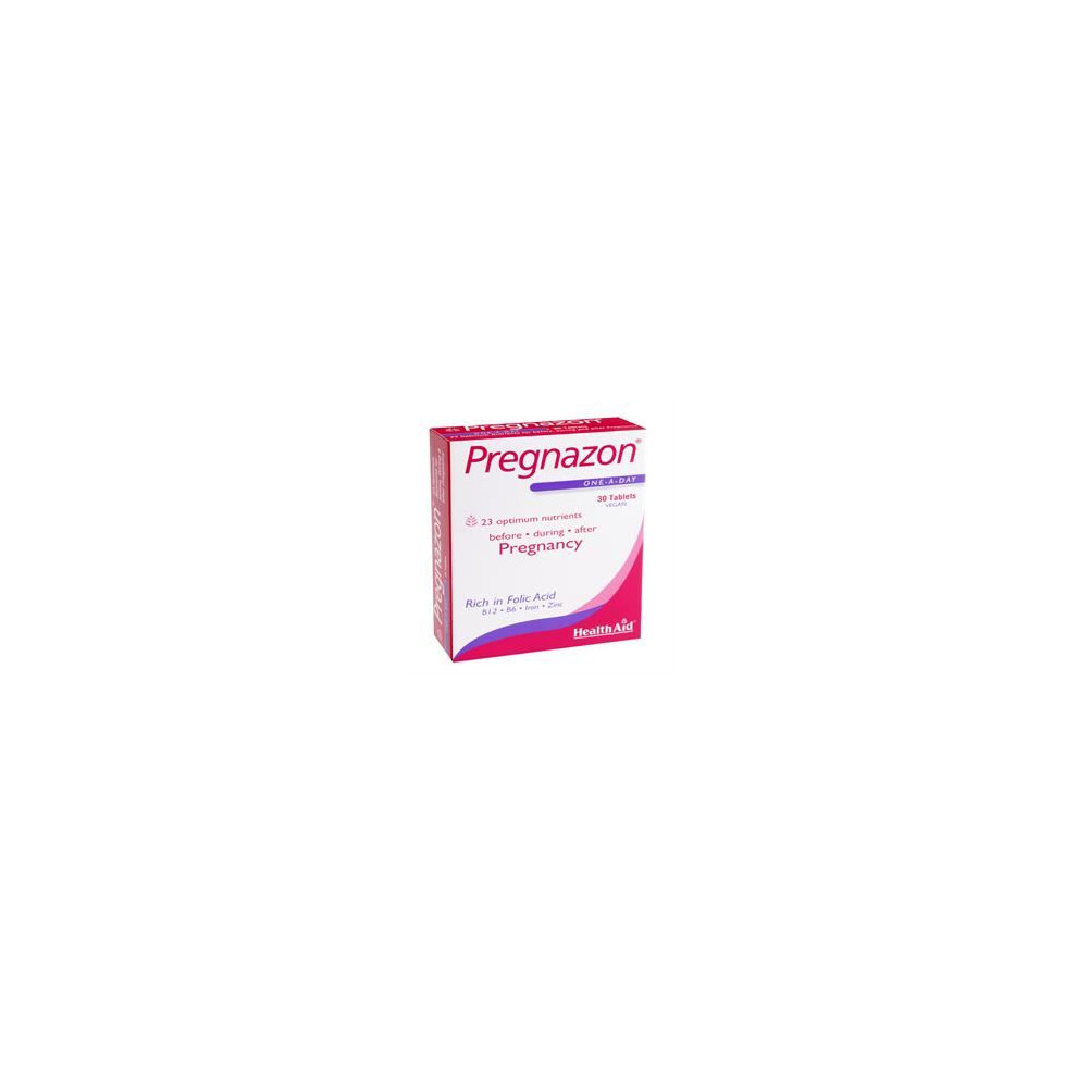 Healthaid Pregnazon - Folic Acid, Iron, B Vitamins - 90 Vegan Tablets