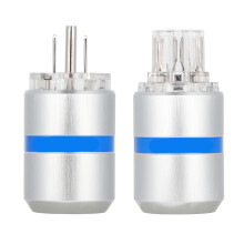 Stroomconnector voor doe-het-zelf audiofiele stroomkabels, veilige verbinding, hoge resolutie en responsiviteit, hoogwaardige stekker, 100-250 volt,