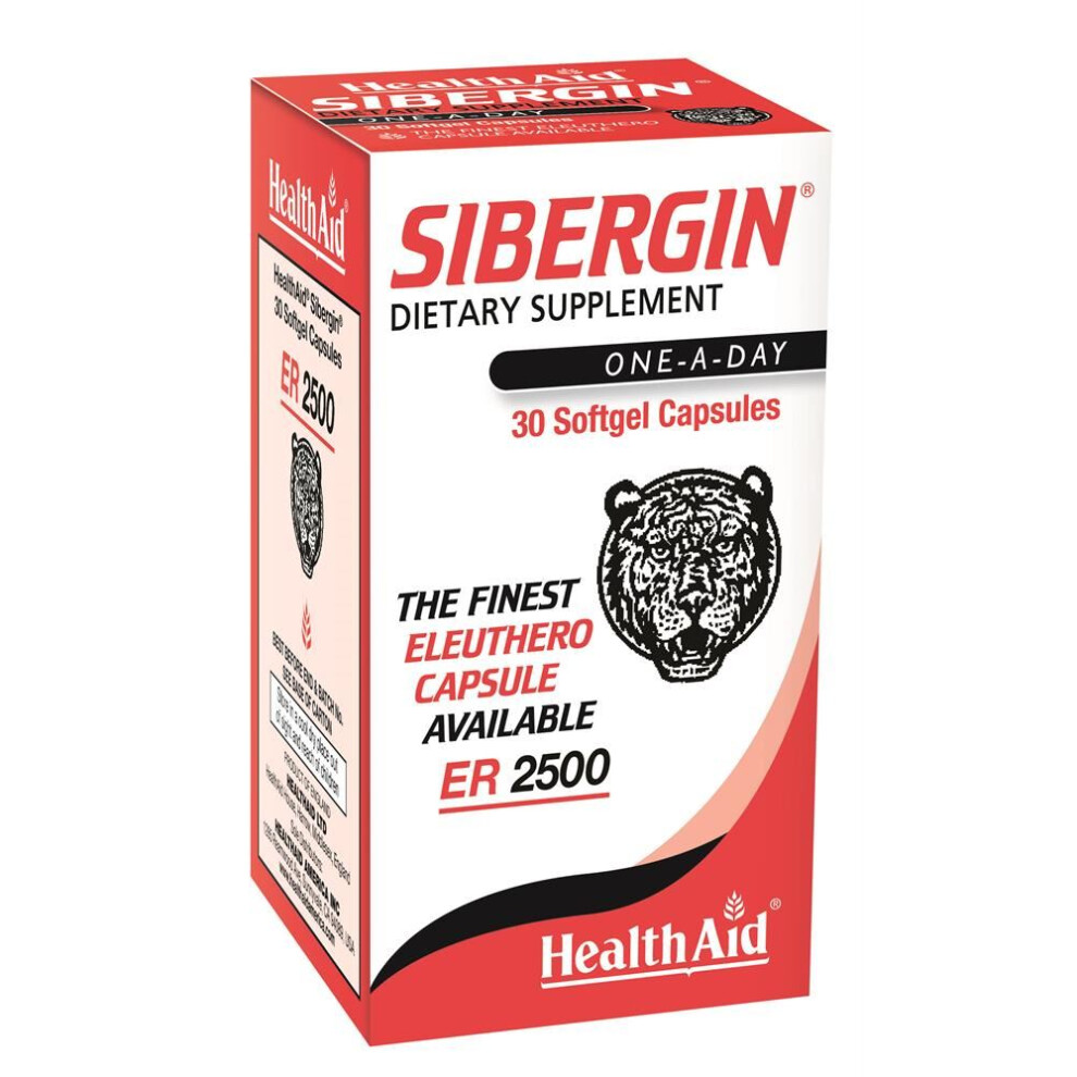 Healthaid Sibergin 2500 (Siberian Ginseng 2500Mg) 30 Capsules
