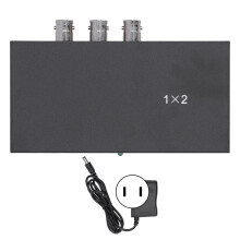 SDI-signaalsplitter, 1 ingang, 2 uitgangen, maximaal vermogen 2W, intelligent ontwerp, plug-and-play, eenvoudige installatie, geschikt voor studio-