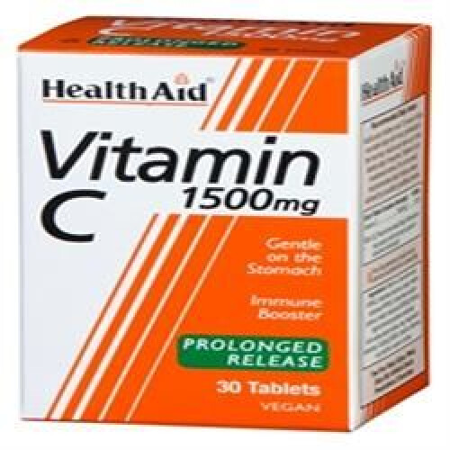 Health Aid Vitamin C 1500mg - Prolonged Release, 30 Tablets