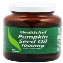 Health Aid Pumpkin Seed Oil 1000mg, 60 Capsules
