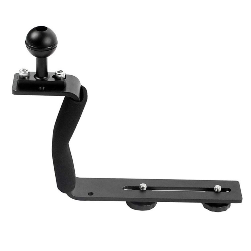 Aluminum Alloy Diving Tub Handle Underwater Camera Mount Rig Photography Plate Bracket With Ball For Dslr Slr Digital Camera 9365049447676