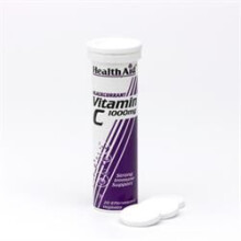 HealthAid Vitamin C 1000mg - Effervescent (Blackcurrant Flavour) - 20 Tablets