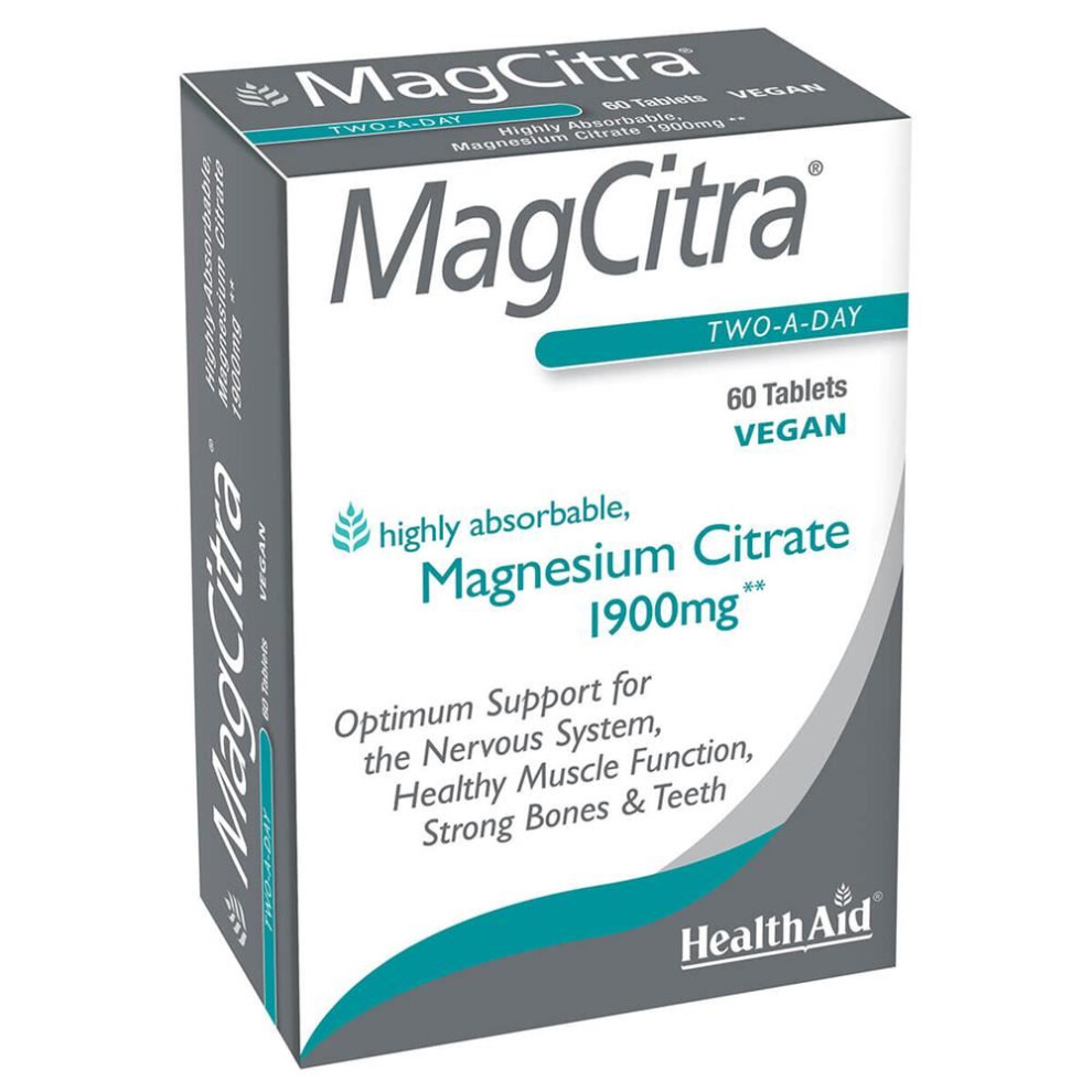 Healthaid Health Aid Magcitra - Magnesium Citrate 1900Mg 60Tabs
