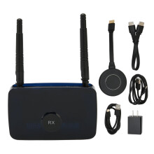 Draadloze HDMI-zender/ontvanger met hoogwaardige schermspiegeling en 4K-streaming. Plug & Play, universeel te gebruiken voor laptops, telefoons,