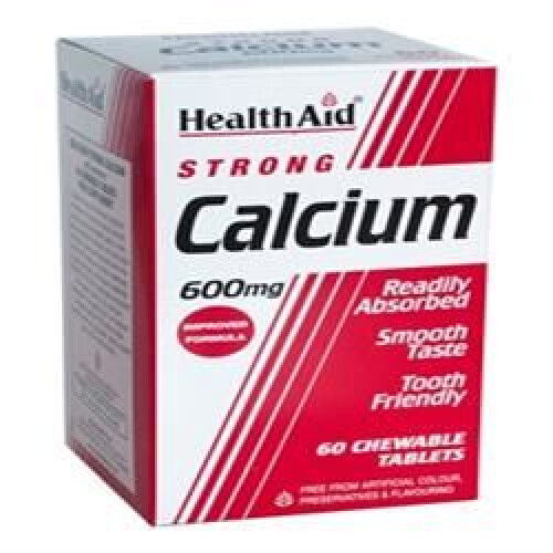 Healthaid Calcium 600mg - Chewable  Tablets 60's
