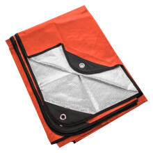 Survival Thermal Blanket, Foldable Camping Blanket, Heat Survival Equipment for Outdoor Camping, 59 x 82 Inch Reflective Tarpaulin