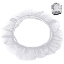 Récupérateur de graines pour cage à oiseaux avec élastique réglable, housse en nylon à séchage rapide, taille universelle pour une