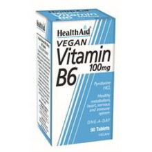 Healthaid Vitamin B6 (pyridoxine Hcl) 100mg Tablets 90's