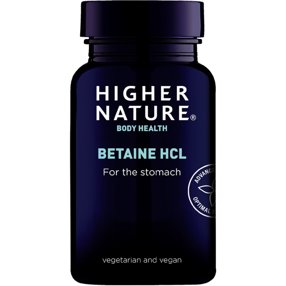 Higher Nature Betaine Hcl 90 Capsules