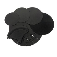 'Drum Mute Pads Hi Hat 2 Cymbal Mutes Quiet Practice Pad for Drum Practice Pack of 10'